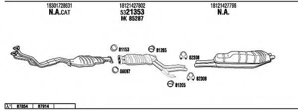 FONOS BW52537 Система выпуска ОГ