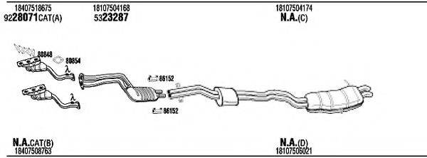 FONOS BWH14926A Система выпуска ОГ