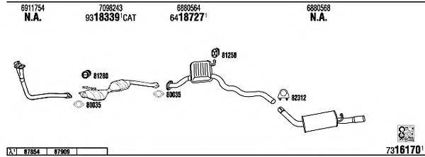 FONOS FO60372 Система выпуска ОГ
