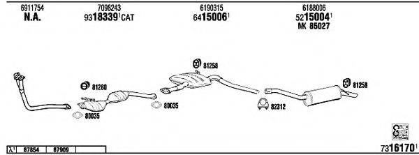 FONOS FO60402A Система выпуска ОГ
