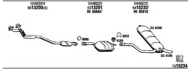 FONOS MB30316B Система выпуска ОГ
