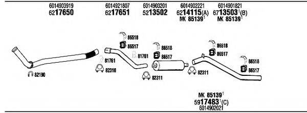 FONOS MB82012B Система выпуска ОГ