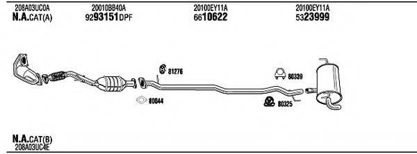 FONOS NIK22942GA Система выпуска ОГ