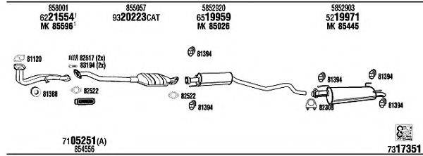 FONOS OP45097 Система выпуска ОГ