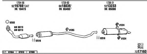 FONOS PE40555 Система выпуска ОГ