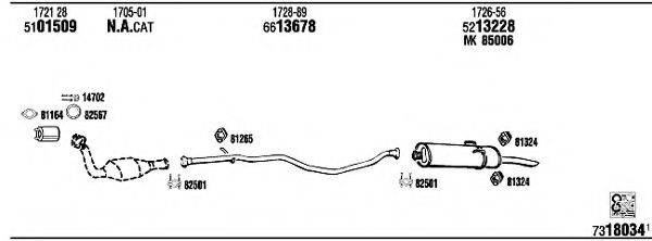 FONOS PE40558B Система выпуска ОГ