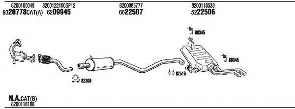 FONOS REH18577 Система выпуска ОГ