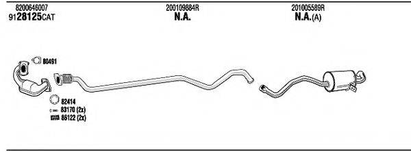 FONOS REH23494B Система выпуска ОГ