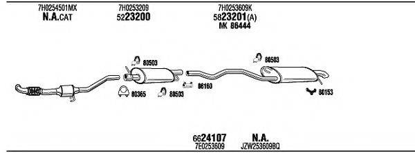 FONOS VWH17365A Система выпуска ОГ