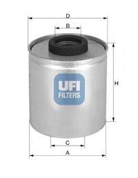 UFI 2431800 Топливный фильтр