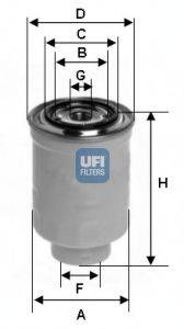 UFI 2439800 Топливный фильтр