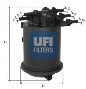 UFI 2408600 Топливный фильтр