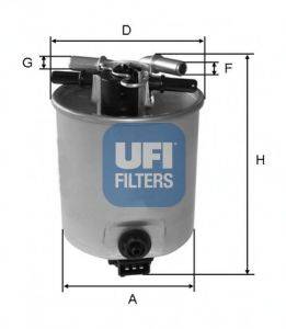 UFI 2402501 Топливный фильтр