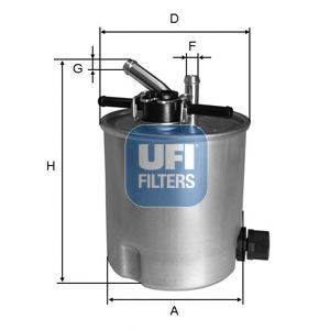 UFI 5539400 Топливный фильтр