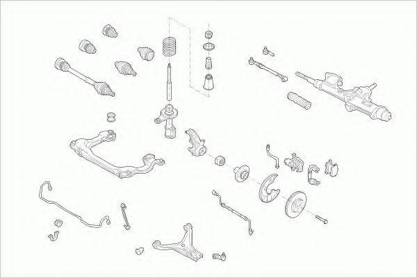 BOGE AUDI80AVFB005 Рулевое управление; Подвеска колеса