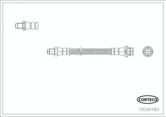 CORTECO 19036489 Тормозной шланг