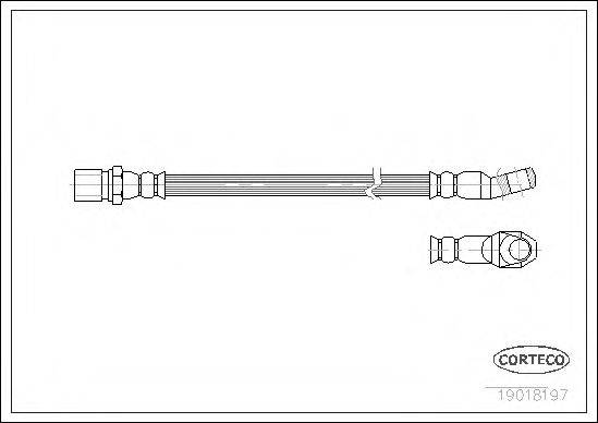 CORTECO 19018197 Тормозной шланг