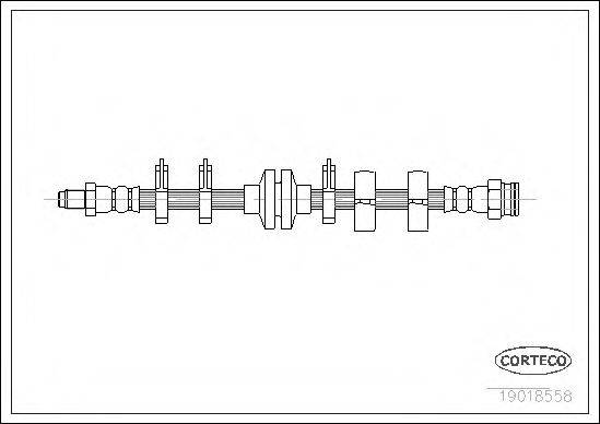 CORTECO 19018558 Тормозной шланг