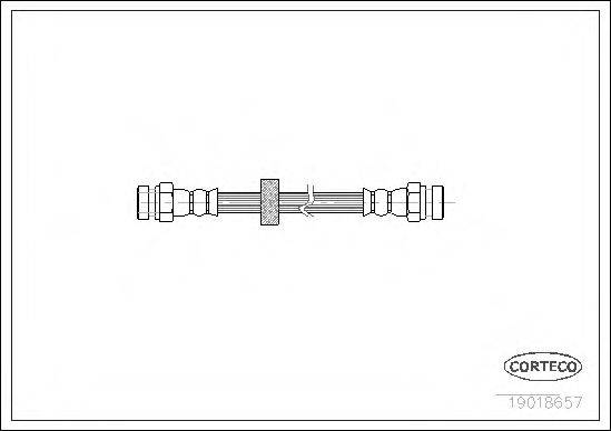 CORTECO 19018657 Тормозной шланг