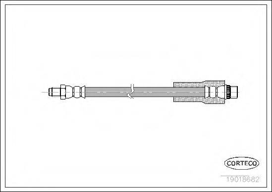 CORTECO 19018682 Тормозной шланг