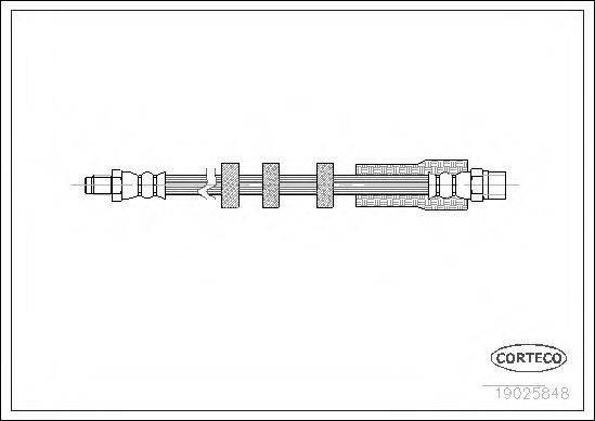 CORTECO 19025848 Тормозной шланг