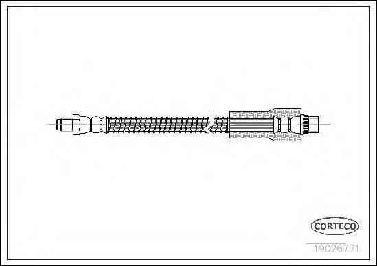 CORTECO 19026771 Тормозной шланг