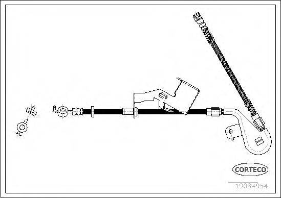 CORTECO 19034954 Тормозной шланг