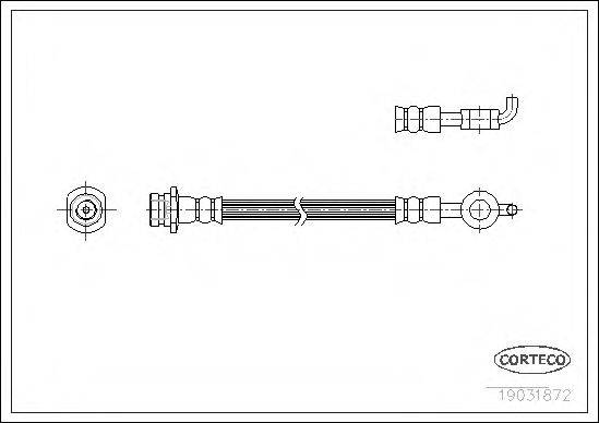 CORTECO 19031872 Тормозной шланг