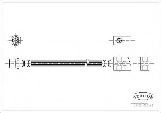 CORTECO 19032194 Тормозной шланг