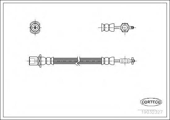 CORTECO 19032327 Тормозной шланг