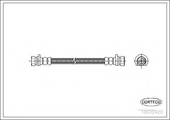 CORTECO 19032420 Тормозной шланг