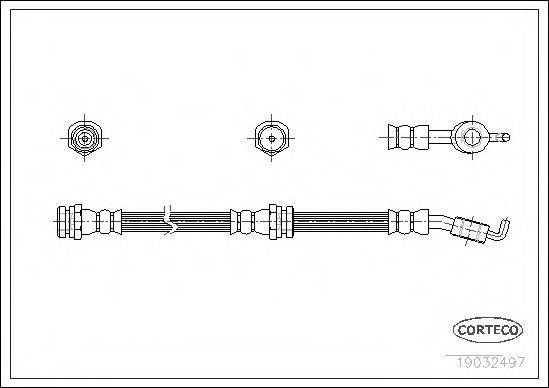 CORTECO 19032497 Тормозной шланг