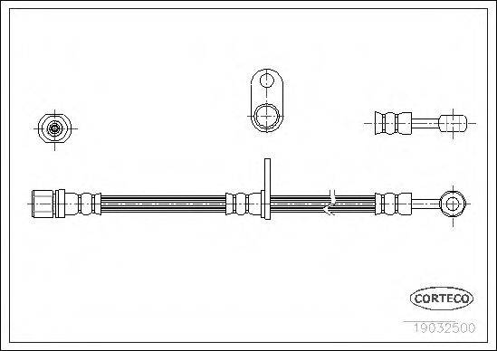 CORTECO 19032500 Тормозной шланг