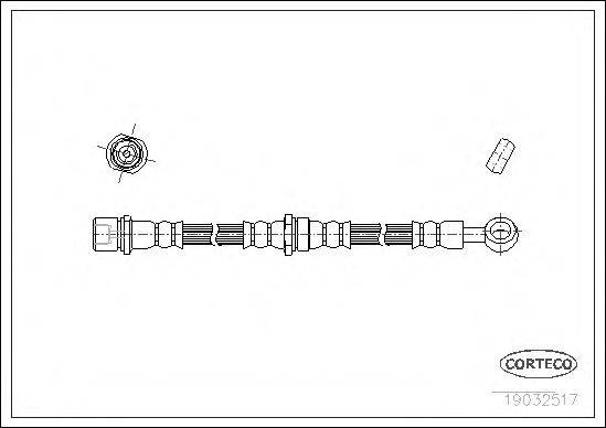 CORTECO 19032517 Тормозной шланг