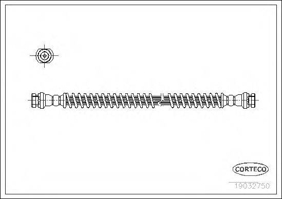 CORTECO 19032750 Тормозной шланг