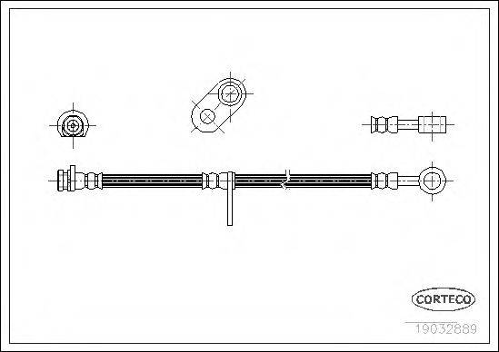 CORTECO 19032889 Тормозной шланг