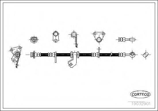 CORTECO 19032901 Тормозной шланг