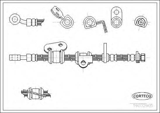 CORTECO 19032905 Тормозной шланг