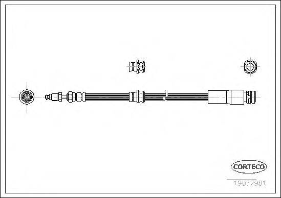 CORTECO 19032981 Тормозной шланг