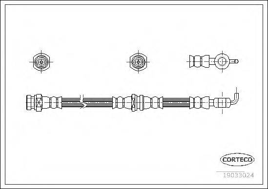 CORTECO 19033024 Тормозной шланг