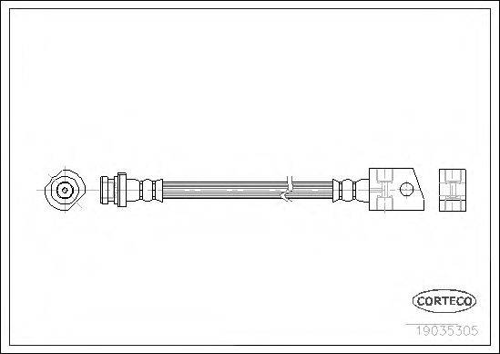 CORTECO 19035305 Тормозной шланг