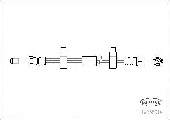 CORTECO 19035314 Тормозной шланг