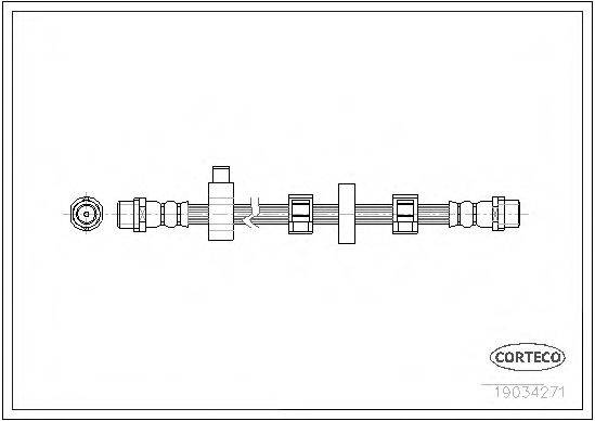 CORTECO 19034271 Тормозной шланг