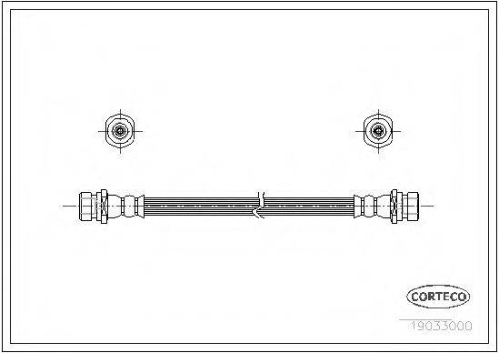 CORTECO 19033000 Тормозной шланг