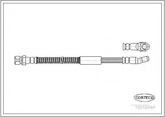 CORTECO 19018484 Тормозной шланг