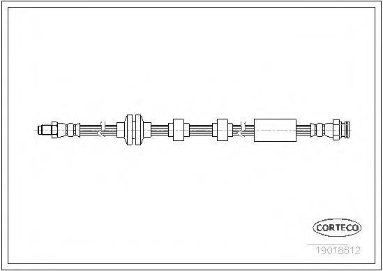 CORTECO 19018612 Тормозной шланг
