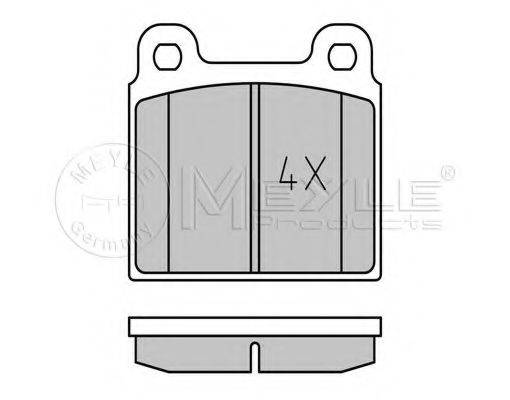 MEYLE 0252001115 Комплект тормозных колодок, дисковый тормоз