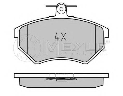 MEYLE 0252016816PD Комплект тормозных колодок, дисковый тормоз