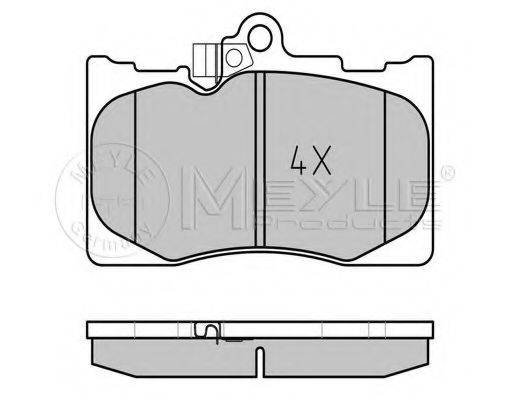 MEYLE 0252032517W Комплект тормозных колодок, дисковый тормоз