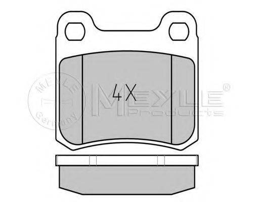 MEYLE 0252068715 Комплект тормозных колодок, дисковый тормоз